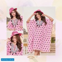 COCKTAIL VOL 2 BY KAJAL STYLE COTTON EMBROIDERY KAFTAN COLLECTION