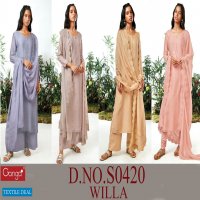 Ganga Willa S0420 New Wholesale Bemberg Silk Salwar kameez