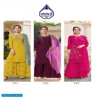 Vivils Rivaz Vol-3 Wholesale Three Piece Readymade Dress