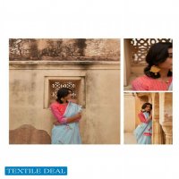 Shangrila Raaga Linen Vol-7 Wholesale Weaving Silver Border Sarees