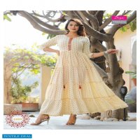 Diya Groom Vol-1 Wholesale Designer Pattern Anarkali Long Kurtis