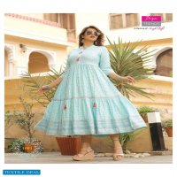Diya Groom Vol-1 Wholesale Designer Pattern Anarkali Long Kurtis