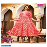 Diya Groom Vol-1 Wholesale Designer Pattern Anarkali Long Kurtis
