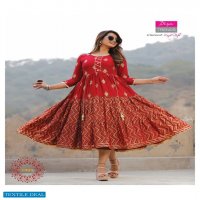 Diya Groom Vol-1 Wholesale Designer Pattern Anarkali Long Kurtis