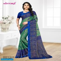 MIntorsi Roop Sundari Wholesale Chiffon Brasso Indian Sarees