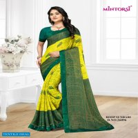 MIntorsi Roop Sundari Wholesale Chiffon Brasso Indian Sarees