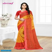 MIntorsi Roop Sundari Wholesale Chiffon Brasso Indian Sarees