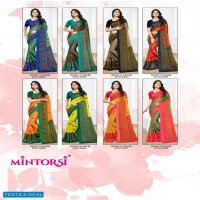 MIntorsi Roop Sundari Wholesale Chiffon Brasso Indian Sarees