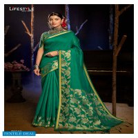 Lifestyle Parvati Wholesale Chanderi Gala Indian Sarees
