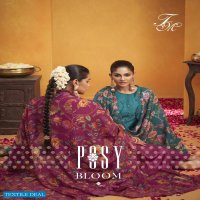 T And M Posy Bloom Wholesale Pure Russian Silk Salwar Kameez