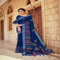 VINAMRA LILEN SILVER VOL 1 CASUAL WEAR LINEN COTTON SARIS AUTHORIZED SUPPLIER
