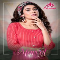 LIVASA MARVEL VOL 4 RAYON PRINT SIMPLE READYMADE KURTIS