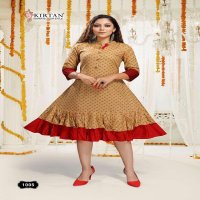 AAROHI BY KIRTAN HEAVY RAYON PRINT FLAIR PATTERN WITH GHAGHARI KURTI CATALOG WHOLESALER BEST RATE