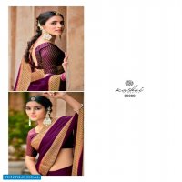 KASHVI MADHUMATI MOSS CHIFFON FANCY BORDER SAREES BEST SELLER IN SURAT