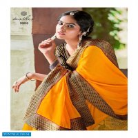 KASHVI MADHUMATI MOSS CHIFFON FANCY BORDER SAREES BEST SELLER IN SURAT