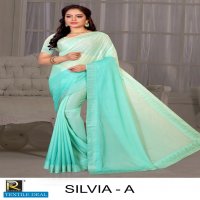 SILVIA BY RANJNA SAREE SIROSKI DIAMOND BORDER PARTY WEAR SAREE BEAUTIFUL COLLECTION ONLINE SHOP