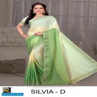 SILVIA BY RANJNA SAREE SIROSKI DIAMOND BORDER PARTY WEAR SAREE BEAUTIFUL COLLECTION ONLINE SHOP