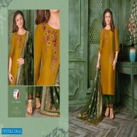 ANJU FAB MAYURI VOL 2 SILK DESIGNER FULL STITCH TOP PANT WITH DUPATTA SET