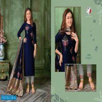 ANJU FAB MAYURI VOL 2 SILK DESIGNER FULL STITCH TOP PANT WITH DUPATTA SET