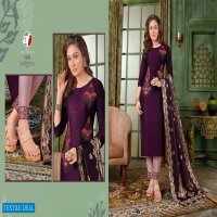 ANJU FAB MAYURI VOL 2 SILK DESIGNER FULL STITCH TOP PANT WITH DUPATTA SET