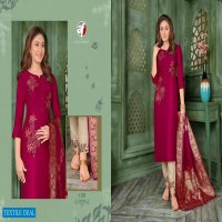 ANJU FAB MAYURI VOL 2 SILK DESIGNER FULL STITCH TOP PANT WITH DUPATTA SET
