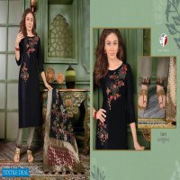 ANJU FAB MAYURI VOL 2 SILK DESIGNER FULL STITCH TOP PANT WITH DUPATTA SET