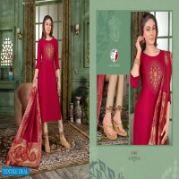 ANJU FAB MAYURI VOL 2 SILK DESIGNER FULL STITCH TOP PANT WITH DUPATTA SET