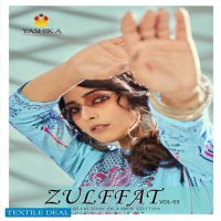 Yashika Zulffat Vol-3 Wholesale Pure Cambric Dress Material