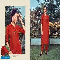 VFF Life Style Wholesale Ruby Cotton With Work Kurti And Pants