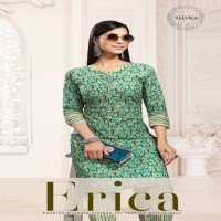 REEVIKA ERICA COTTON PRINT KURTI WITH PANT SET