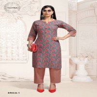 REEVIKA ERICA COTTON PRINT KURTI WITH PANT SET