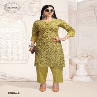 REEVIKA ERICA COTTON PRINT KURTI WITH PANT SET