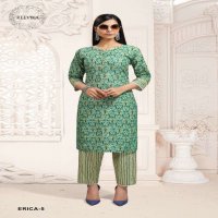 REEVIKA ERICA COTTON PRINT KURTI WITH PANT SET