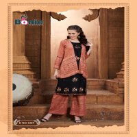 MIRROR 3 BY BONEY HEAVY RAYON KURTI PLAZZO WITH SEPRATE JACKET KURTI CATALOUG