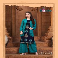 MIRROR 3 BY BONEY HEAVY RAYON KURTI PLAZZO WITH SEPRATE JACKET KURTI CATALOUG