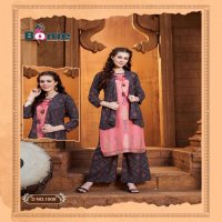 MIRROR 3 BY BONEY HEAVY RAYON KURTI PLAZZO WITH SEPRATE JACKET KURTI CATALOUG