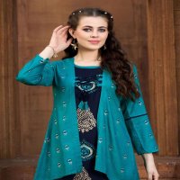 MIRROR 3 BY BONEY HEAVY RAYON KURTI PLAZZO WITH SEPRATE JACKET KURTI CATALOUG