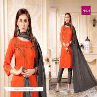 VAMIKA VOL.2 BY NISH CHINON HEAVY FABRIC HAND WORK READYMADE SUIT CATALOG WHOLESALER BEST RATE