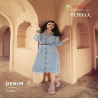 TUMBAA DENIM VOL 2 BY VINAY PURE DENIM SUMMER WEAR FANCY KURTI