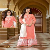 WOOGLEE SAAVREE VOL 2 TOP WITH SHARARA AND WORK DUPATTA SET