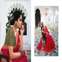 VINAY SHEESHA HANSHIKA 21721-21730 SERIES ELEGANT LOOK DESIGNER SAREE WHOLESALER