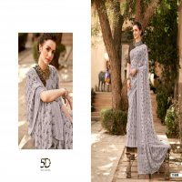5D DESIGNER ANNAYA GEORGETTE SAREE WITH BORDER