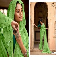 5D DESIGNER ANNAYA GEORGETTE SAREE WITH BORDER