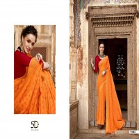 5D DESIGNER ANNAYA GEORGETTE SAREE WITH BORDER