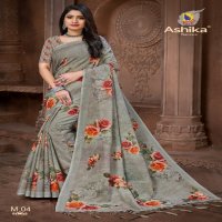 Ashika Mahi Ve Wholesale Linen Indian Sarees