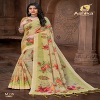 Ashika Mahi Ve Wholesale Linen Indian Sarees