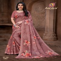 Ashika Mahi Ve Wholesale Linen Indian Sarees