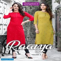 Rangmaya Raavya Vol-2 Wholesale Reyon Long Kurtis