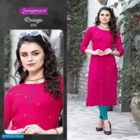 Rangmaya Raavya Vol-2 Wholesale Reyon Long Kurtis
