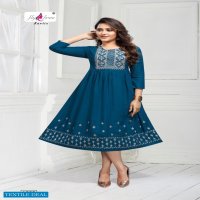 Fly Free Cattle Wholesale Anarkali Long Indian Tops